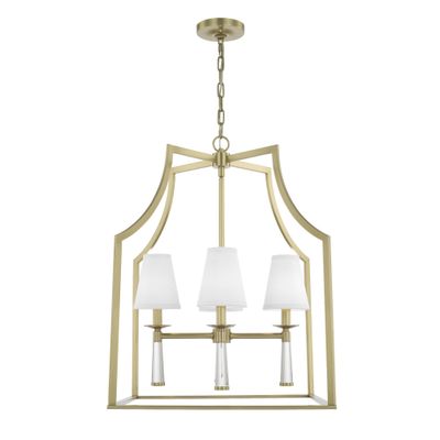 魅力的な価格 Light 4 Baxter Polished Shade Silk Chandelier Lantern Nickel その他
