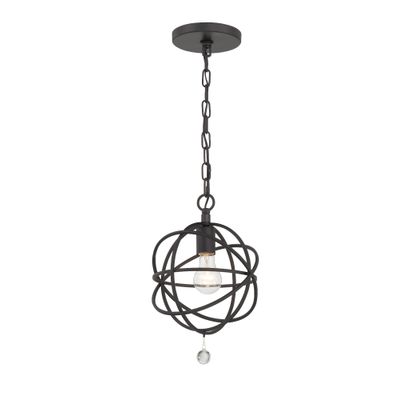 そると•*¨*•.¸¸♬︎ Solaris 1 Light English Bronze Mini Pendant Clear Glass