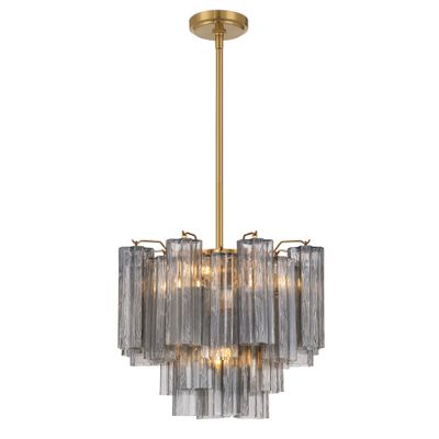 Addis 4 Light Aged Brass Mini Chandelier 17.75