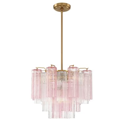 Addis 4 Light Aged Brass Mini Chandelier 17.75