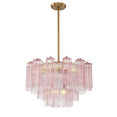 Addis 9 Light Aged Brass Chandelier 22