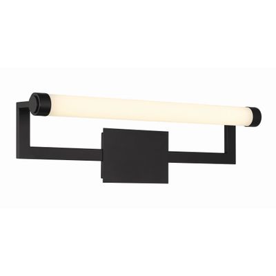 Clinton Integrated LED Matte Black Picture Light Glass 26.25