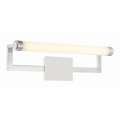Clinton Integrated LED Polished Nickel Picture Light Glass 26.25