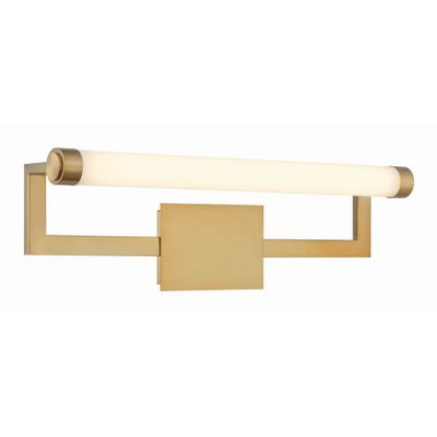 Clinton Integrated LED Vibrant Gold Picture Light Glass 26.25