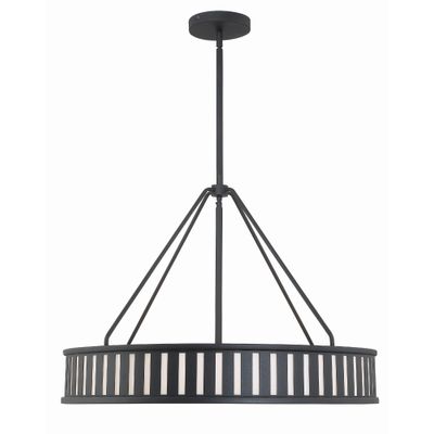 Kendal 6 Light Black Forged Chandelier 28