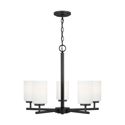 Oslo Five Light Chandelier LED Contemporary 24