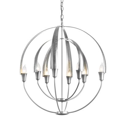 Double Cirque Chandelier 8-Light in Sterling