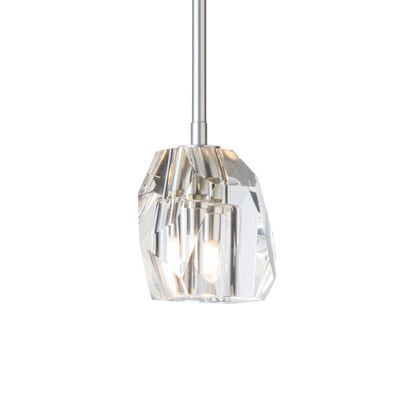 Gatsby 1-Light Mini Pendant 1-Light Crystal in Sterling