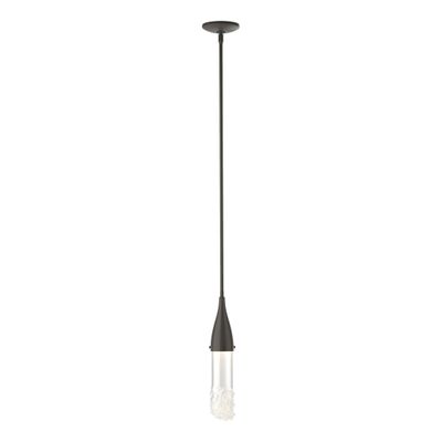Fritz Mini Pendant 1-Light Clear Glass (ZM) in Dark Smoke