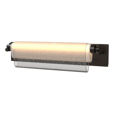 Draped Glass LED Bath Bar LED Seeded Glass with Opal Diffuser (ZS) in Oil Rubbed Bronze