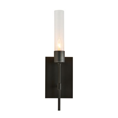 【ついに再販開始！】 Vela Sconce 1-Light Clear Glass (ZM) in Black ロッド