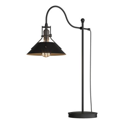 Henry Table Lamp 1-Light Black Accent in Black - Dimmer on Socket
