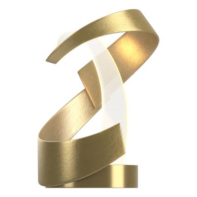 Encounter LED Table Lamp LED in Modern Brass - Dimmer on Base