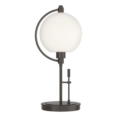 Pluto Table Lamp 1-Light Clear Glass (ZM) in Modern Brass
