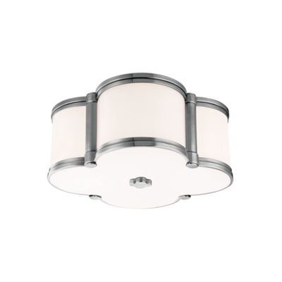 Chandler 2-Light Flush Mount in Polished Nickel 12.5L x 12.5W x 5.5H