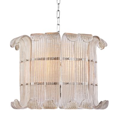 Brasher 8-Light Chandelier in Aged Brass 22.75L x 22.75W x