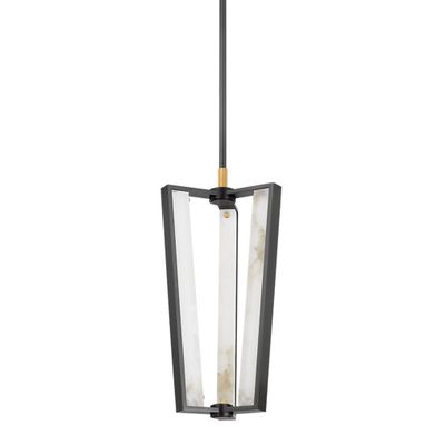 Edgemere 3-Light Pendant in Aged Brass/Distressed Bronze 11L x 11W x 22.5H