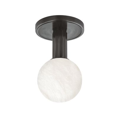Murray Hill 1-Light Flush Mount in Distressed Bronze 4.5L x 4.5W x 8H