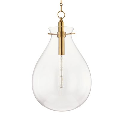 注目の in Pendant 1-Light Ivy Polished x 18L Owens Becki by Nickel 果菜