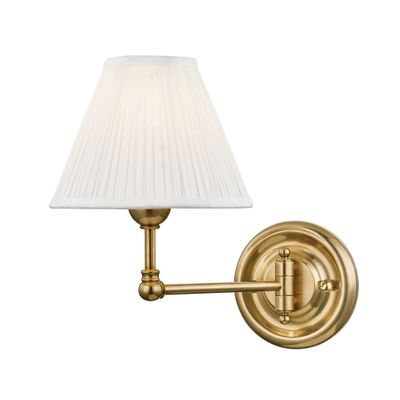 Classic No.1 1-Light Wall Sconce in Distressed Bronze by