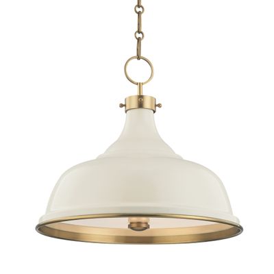 White 3 light pendant outlet