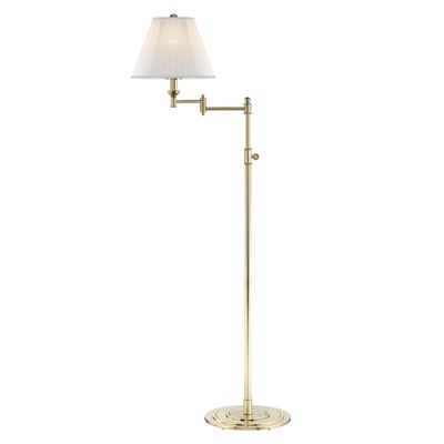 Signature No.1 1-Light Floor Lamp in Aged Brass by Mark D. Sikes 24L x 24W x 57H