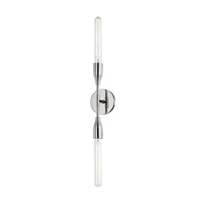 Tara 2-Light Wall Sconce in Aged Brass 4.75L x 4.75W x 30H