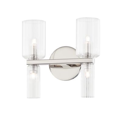 Tabitha 4-Light Bath and Vanity in Polished Nickel 10.5L x 10.75W x 10.25H