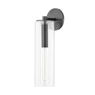 Belinda 1-Light Wall Sconce in Old Bronze 11L x 4.75W x 19H