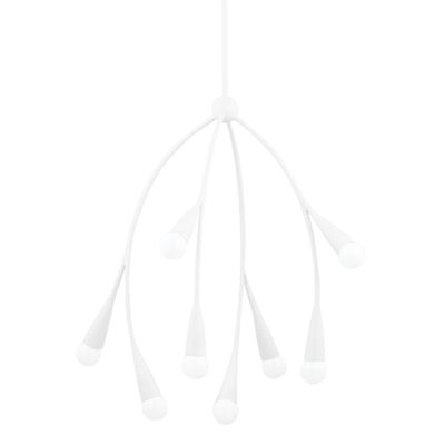 Elsa 8-Light Chandelier in Textured White by ENY LEE PARKER 17.5L x 24.5W x 25H