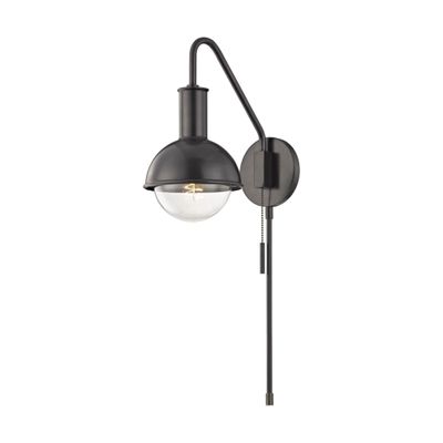 Riley 1-Light Plug-in Sconce in Old Bronze 10.25L x 6.25W x 24H