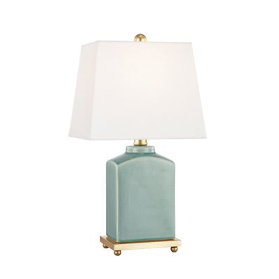 Brynn 1-Light Table Lamp in Jade 9.5L x 6.5W x 17H