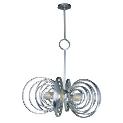 Studio M SM23636CRSL Frequency 6-Light Pendant in Silver Leaf
