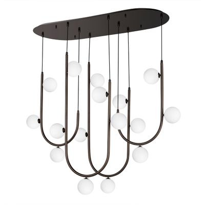 Studio M SM24916BBZ Contour 16-Light Cord Hung Pendant 3000K in Brushed Bronze by Nina Magon