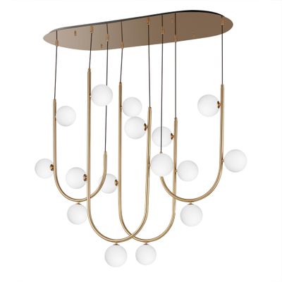 Studio M SM24916HR Contour 16-Light Cord Hung Pendant 3000K in Heritage by Nina Magon