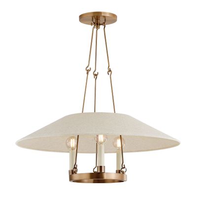 【ご予約品】 x 25L Brass Patina in LED 3-Light Chandelier Archive 25W 10H x デュエルマスターズ