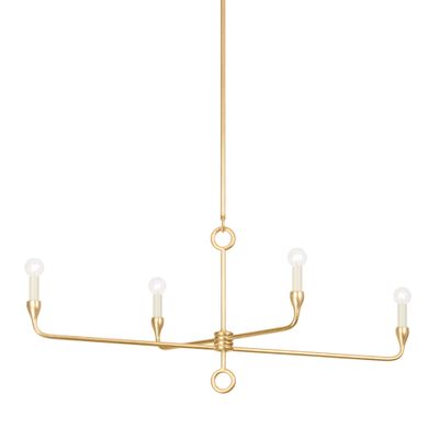 Orson Linear 4-Light LED in Vintage Gold Leaf 44L x 2W x 18H