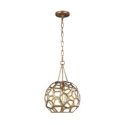Alexa Hampton Feccetta Small Pendant in Antique Gild