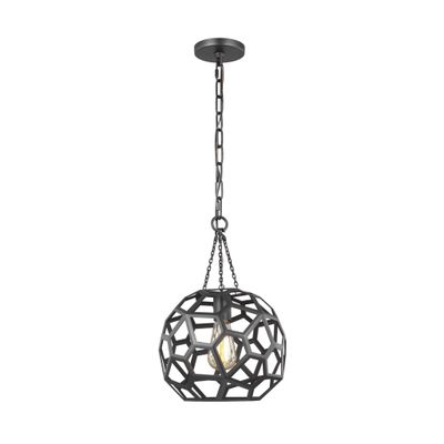 Alexa Hampton Feccetta Small Pendant in Midnight Black