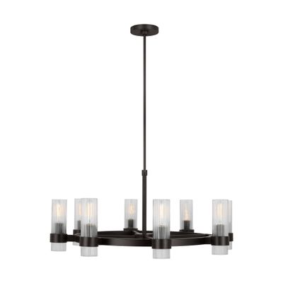 Chapman & Myers Geneva Chandelier in Aged Iron