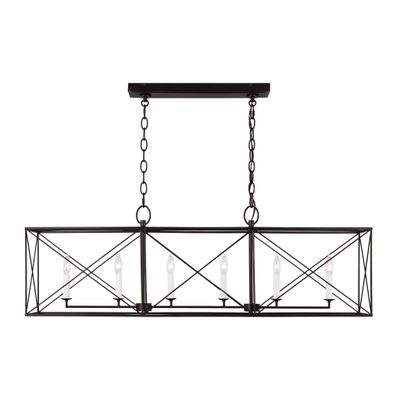 Chapman & Myers Beatrix Large Linear Lantern in Aged Iron