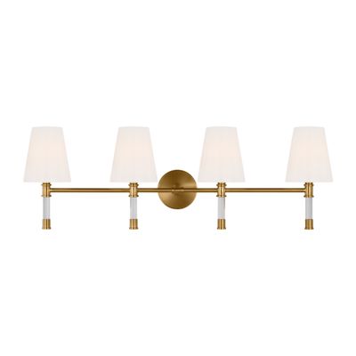 Chapman & Myers Hanover 4 - Light Vanity in Burnished Brass