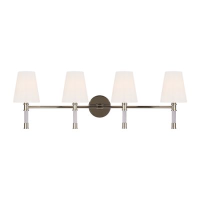 Chapman & Myers Hanover 4 - Light Vanity in Polished Nickel