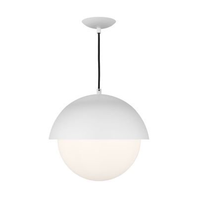 Drew & Jonathan Hyde Large Pendant in Matte White