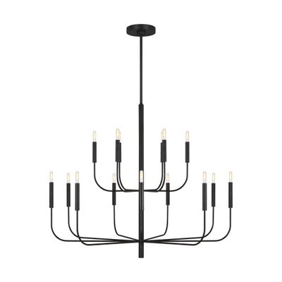 Ellen DeGeneres Brianna Large Two-Tier Chandelier in Aged Iron