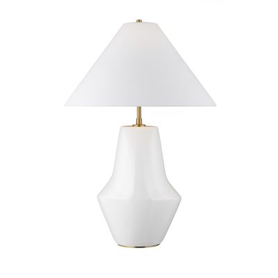 Kelly Wearstler Contour Short Table Lamp in Arctic White