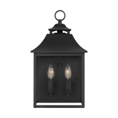 Sean Lavin Galena Pocket Wall Lantern in Textured Black