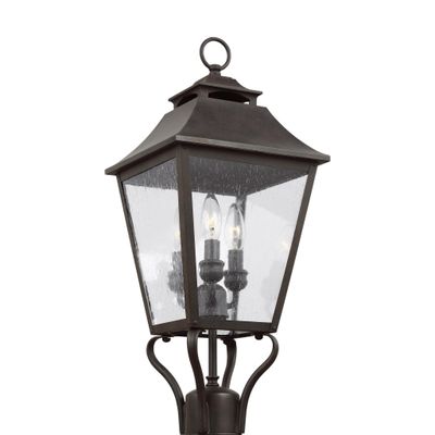 Sean Lavin Galena Small Post Lantern in Sable