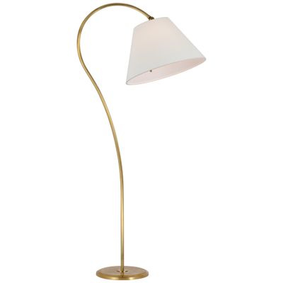 Antique brass hotsell arched floor lamp