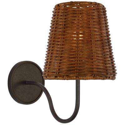 Amber Lewis Lyndsie Small Sconce in Polished Nickel with